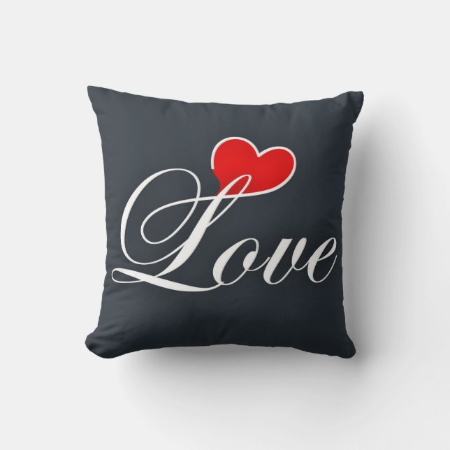 Liefde omkeerbare decoratieve piloot kussen (Voorkant)