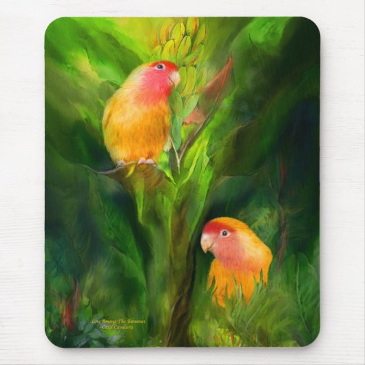 Liefde onder de Bananas Mousepad Muismat (Voorkant)