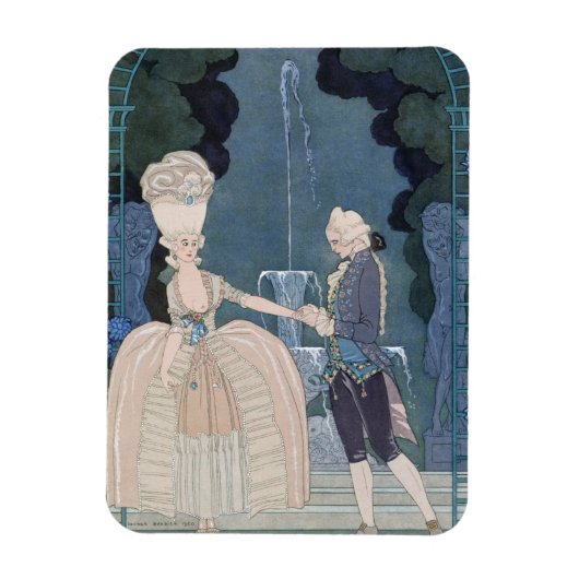 Liefde onder de fontein, illustratie voor 'Fetes G Magneet (Verticaal)