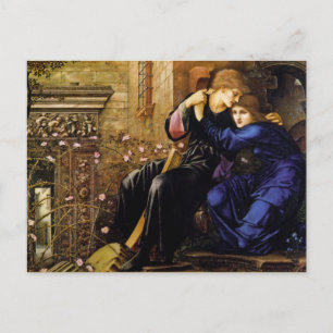 Liefde onder de ruïnes Pre-Raphaelite Art Briefkaart