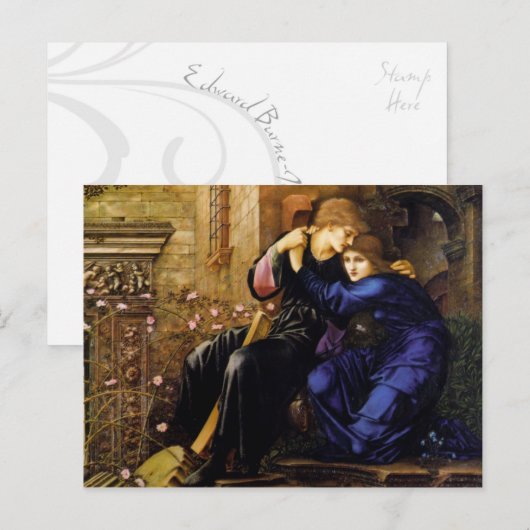 Liefde onder de Ruins - Edward Burne-Jones Briefkaart (Voorkant / Achterkant)