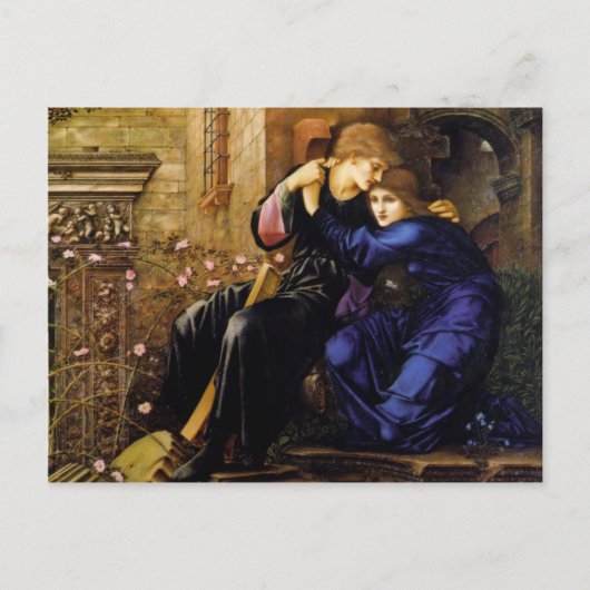 Liefde onder de Ruins - Edward Burne-Jones Briefkaart (Voorkant)