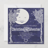 Liefde onder de sterren, bruiloft kaart (Voorkant)