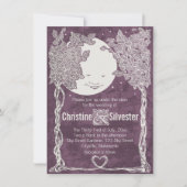 Liefde onder de sterren, bruiloft kaart (Voorkant)