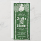 Liefde onder de sterren, bruiloft kaart (Voorkant)