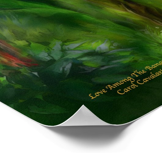 Liefde onder het Bananas Art Poster/Print Poster (Hoek)