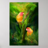 Liefde onder het Bananas Art Poster/Print Poster (Voorkant)