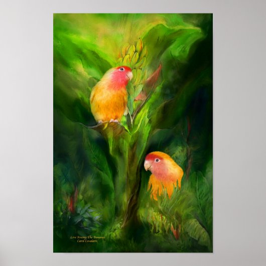 Liefde onder het Bananas Art Poster/Print Poster (Voorkant)