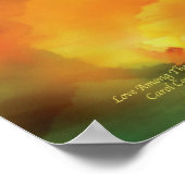 Liefde onder het Hibiscus Art Poster/Print Poster (Hoek)