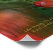 Liefde onder het Poster Lilies/Print (Hoek)