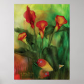 Liefde onder het Poster Lilies/Print (Voorkant)