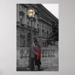 Liefde onder straatlicht poster