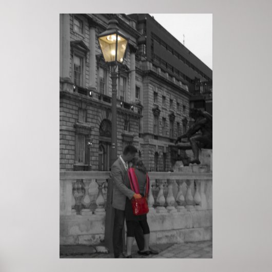 Liefde onder straatlicht poster (Voorkant)