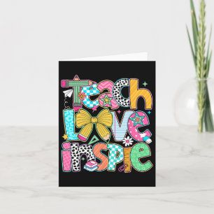 Liefde onderwijzen Inspireren Terug naar school Le Kaart