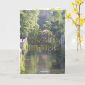 Liefde Oneindig Stromend Kaart (Gele Bloem)