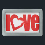 " liefde " ontspant witte rode gordel gesp<br><div class="desc">Slogan houdt van sluiting die uniek is ontworpen door Sarah Trett.</div>