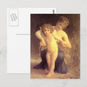 Liefde ontwapend - Bouguereau Briefkaart (Voorkant / Achterkant)