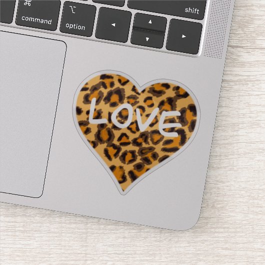 Liefde | Ontwerp van het luipatroon | cheetah Sticker (Detail)