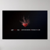 Liefde onvoorwaardelijk afdrukken poster (Voorkant)