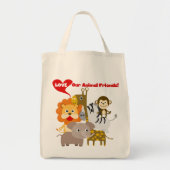 Liefde onze diervrienden tote bag (Voorkant)