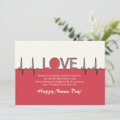 Liefde onze verpleegkundigen-dag-Kaart Feestdagenkaart (Staand voorkant)