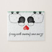 Liefde oowe schapen legpuzzel (Horizontaal)