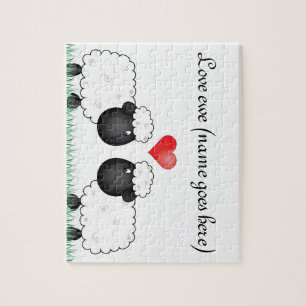 Liefde oowe schapen legpuzzel