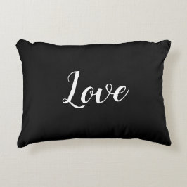"Liefde" op Black & White Accent Pillow Accent Kussen