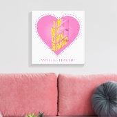 Liefde op Canvas Afdruk (Insitu (Woonkamer))