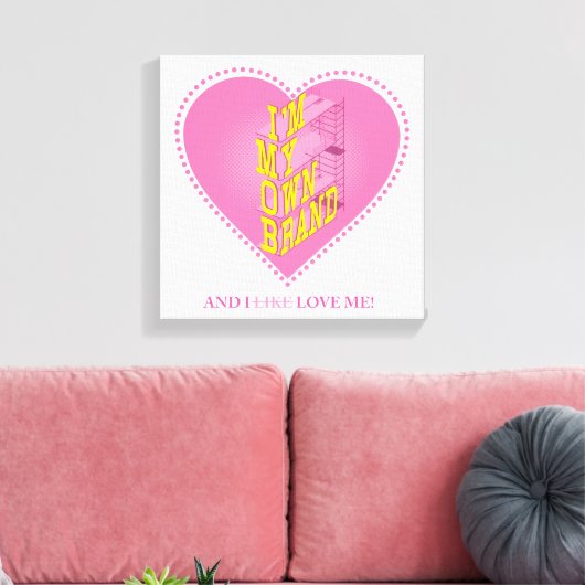 Liefde op Canvas Afdruk (Insitu (Woonkamer))