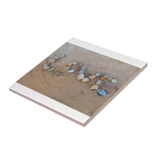 Liefde op de Beach Summertime Tile Tegeltje (Zijkant)