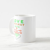 Liefde Op De Eerste Byte Koffiemok (Voorkant links)