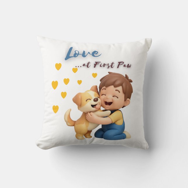 Liefde op de Eerste Poot  Kussen (Voorkant)