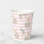 Liefde op de eerste slok Helder Bruids Bruiloftsco Papieren Bekers (Rechts)