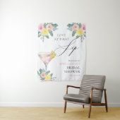 Liefde Op De Eerste Slok Helder Bruiloftscocktail Wandkleed (In situ)