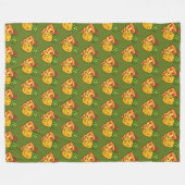 Liefde op de eerste snee - Pizza ontmoet ananas Fleece Deken (Voorkant (Horizontaal))