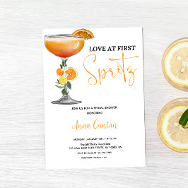 Liefde op de Eerste Spritz Bruidsborrel Cocktail D Kaart