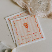 Liefde op de eerste Spritz Bruidsborrel  Servet