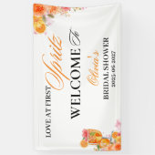 Liefde op de eerste Spritz Bruidsborrel Welkomstba Spandoek (Verticaal)