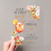 Liefde op de eerste Spritz Bruidsbruiloft Uitnodig Acryl Uitnodigingen (Insitu (Draagbaar))