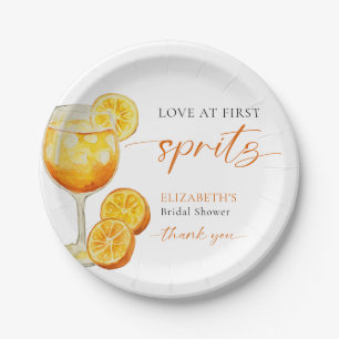 Liefde op de eerste Spritz Bruidsbruiloft Welkom C Papieren Bordje