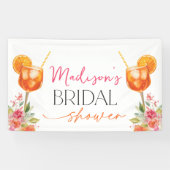 Liefde Op De Eerste Spritz Bruidsdiner Spandoek (Horizontaal)