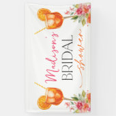Liefde Op De Eerste Spritz Bruidsdiner Spandoek (Verticaal)