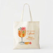 Liefde op de eerste Spritz Bruidsdouche Sinaasappe Tote Bag (Voorkant)