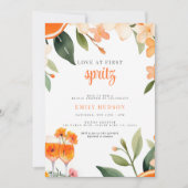 Liefde op de eerste Spritz Bruidsfeest Kaart (Voorkant)