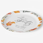 Liefde op de Eerste Spritz Bruidsfeest Papieren Bordje (Gekanteld)