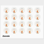 Liefde op de eerste Spritz Bruidsfeest Ronde Sticker (Vel)