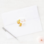 Liefde op de eerste Spritz Bruidsfeest Welkom Cust Ronde Sticker (Envelop)
