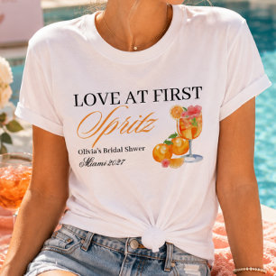 Liefde op de eerste Spritz Bruidsmeisjesfeest T-shirt
