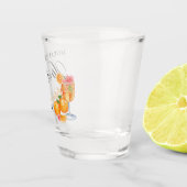 Liefde op de eerste Spritz Bruidsuitnodiging Shot Glas (Rechts)
